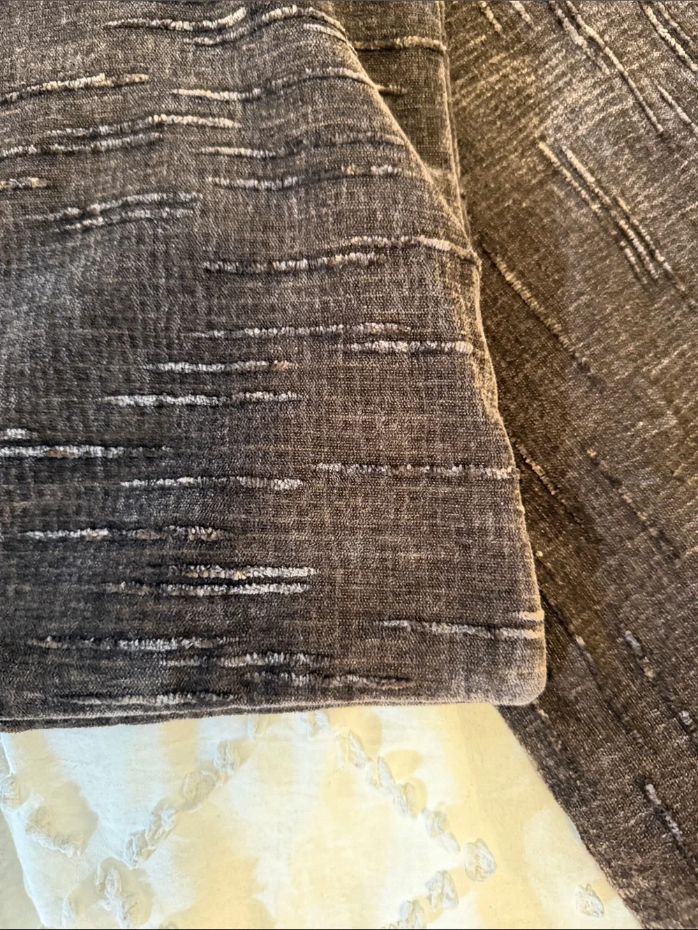 Dark Charcoal Brown Decorative Throw Pillow Covers - Set of 2 nwot